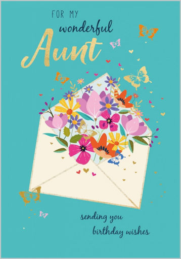 Picture of WONDERFUL AUNT BIRTHDAY WISHES CARD